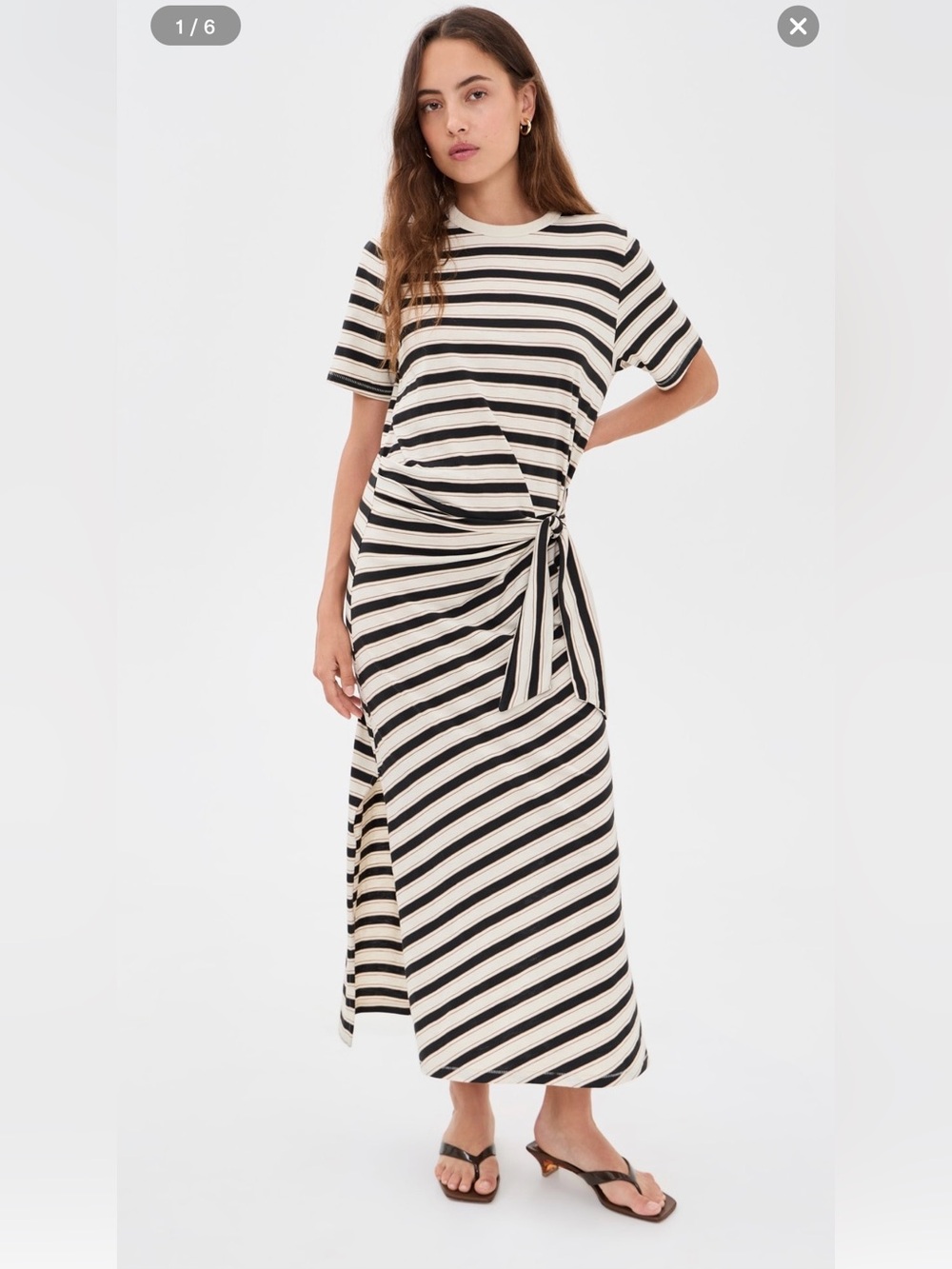 rag & bone slub tee midi dress